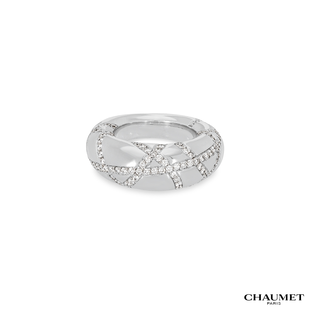 Chaumet White Gold Diamond Dress Ring 1.27ct